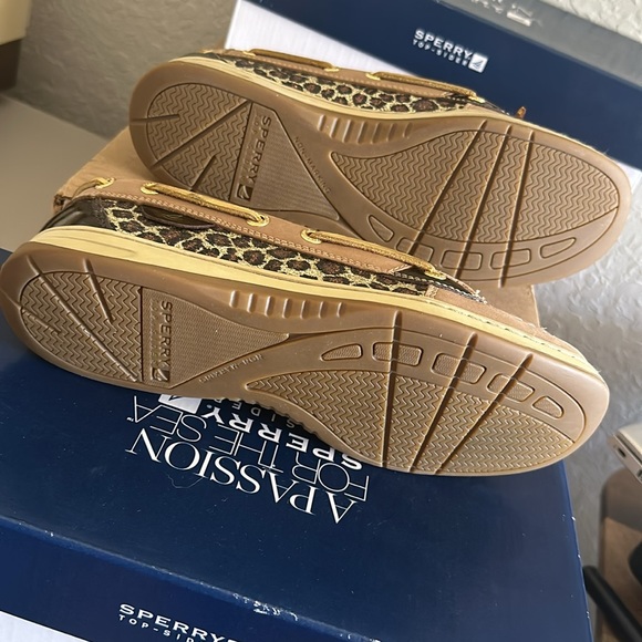Sperry Top Sider Angelfish 9102815 Women’s Sequin Leopard Boat Shoes Size 8.5 - Picture 8 of 11